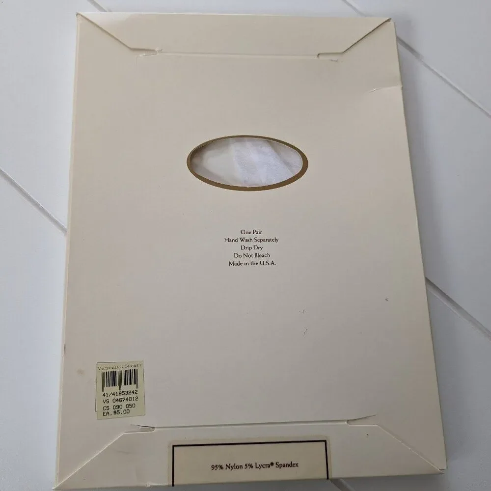 Vintage Victoria's Secret Lingerie for Legs Tights - White - Tall - Unopened